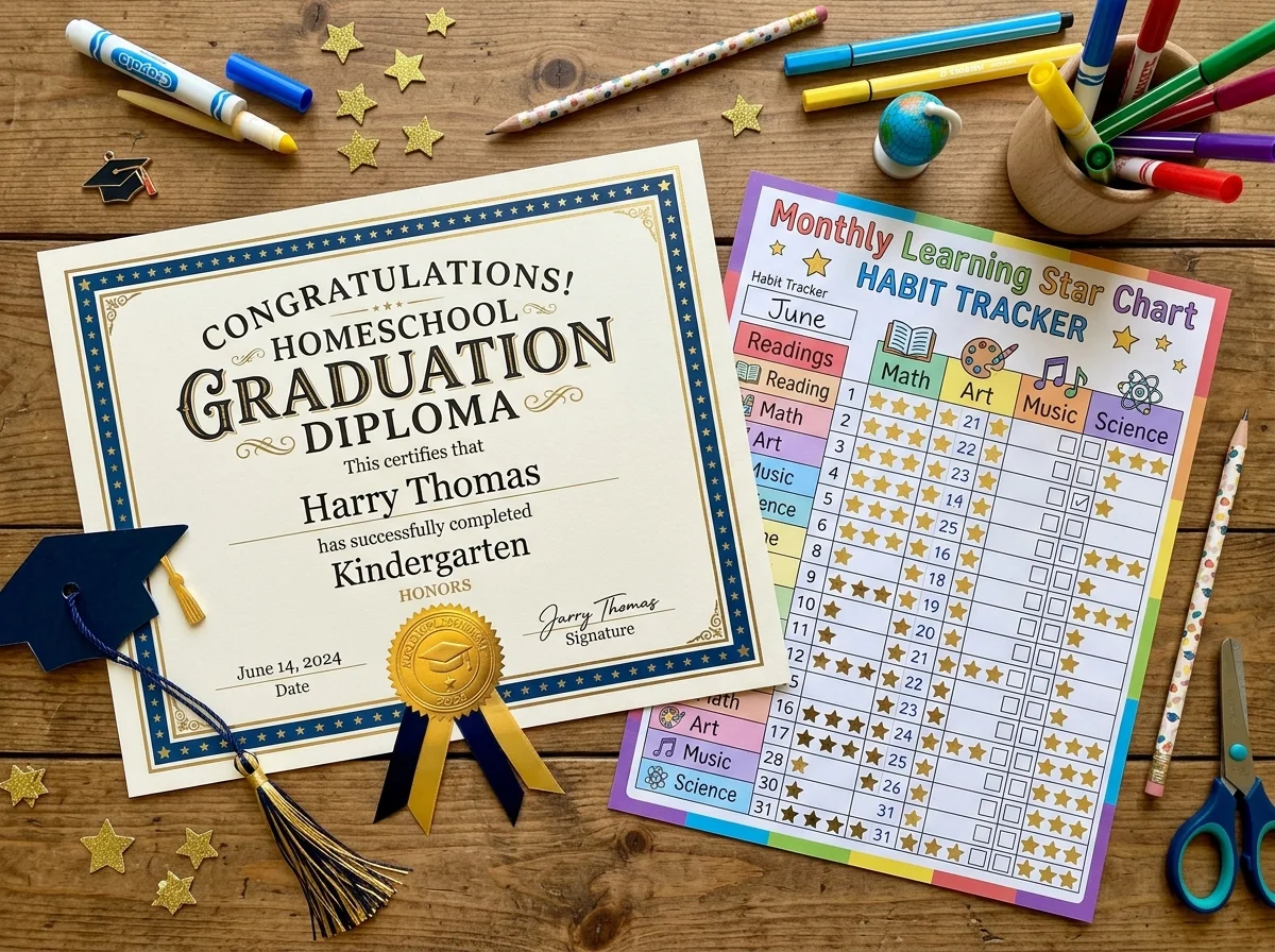 Official Graduation Diplomas & Monthly Star Challenges