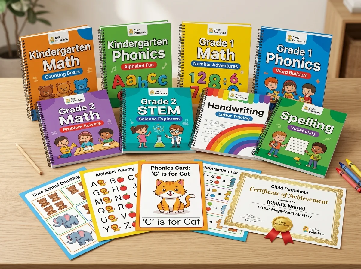 Child Pathshala Master Worksheet Vault Spiral Books and Worksheets