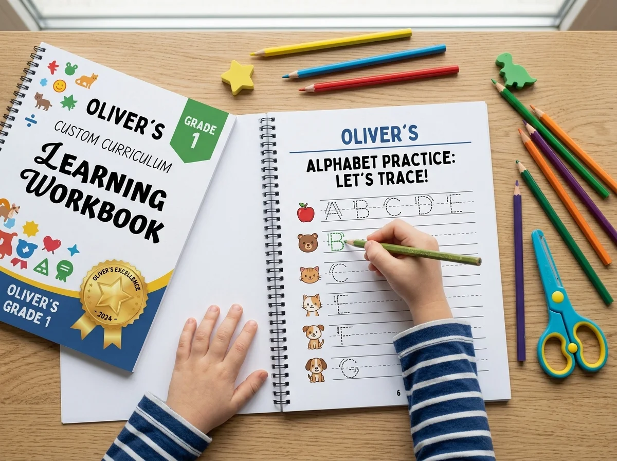 Personalized 50-Page Workbook Builder