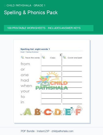 Preview of Spelling & Phonics Pack