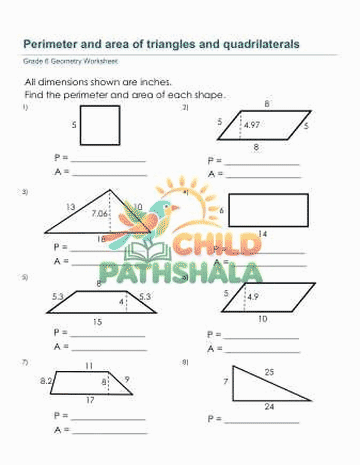 Area Of Triangles And Quadrilaterals — preview slideshow