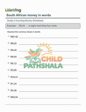 South African Money In Words — preview slideshow