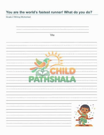 Live animated worksheet demonstration from Child Pathshala library