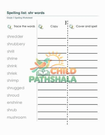 Live animated worksheet demonstration from Child Pathshala library
