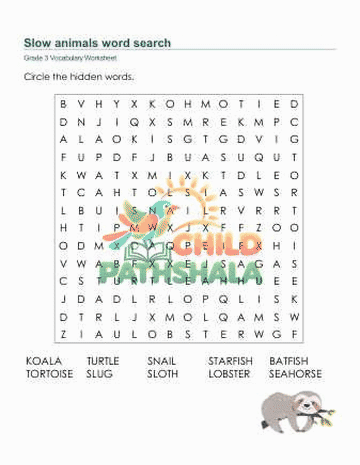 Live animated worksheet demonstration from Child Pathshala library
