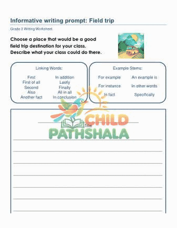 Live animated worksheet demonstration from Child Pathshala library