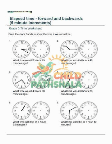 Live animated worksheet demonstration from Child Pathshala library
