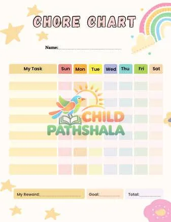Preview of Chore Chart Blank Kids Chore Chart