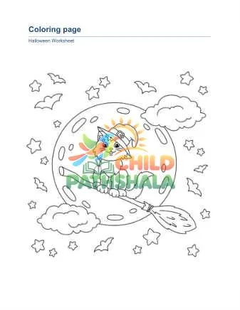 Preview of Halloween Coloring Page