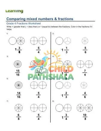 Preview of Comparing Mixed Numbers And Fractions