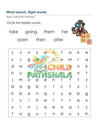 Preview of Sight Words Word Search