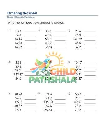 Preview of Order Decimals