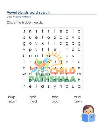 Preview of Spelling Word Search Vsv