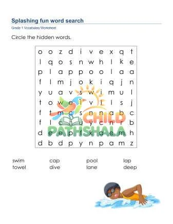 Preview of Splashing Fun Word Search Lowercase
