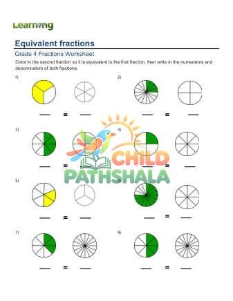 Writing Equivalent Fractions C