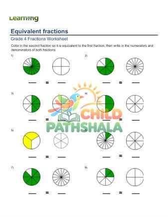 Writing Equivalent Fractions D