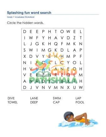 Preview of Splashing Fun Word Search Uppercase
