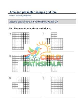 Preview of Geometry Area Perimeter Grid F