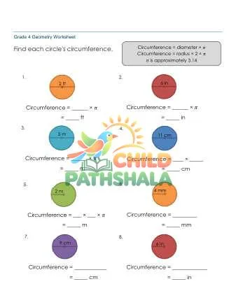 Preview of Geometry Circles Circumference