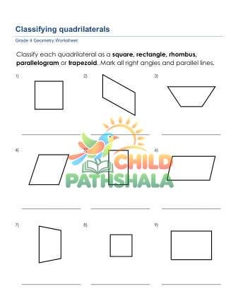 Geometry Classifying Quadrilaterals D