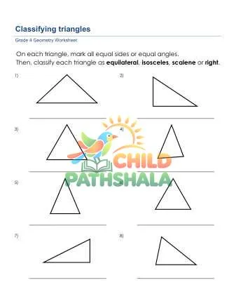 Preview of Geometry Classifying Triangles