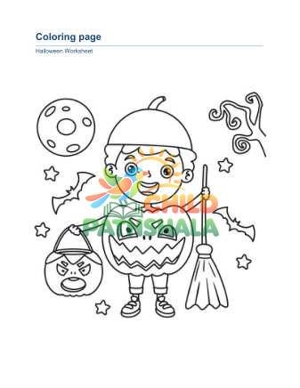 Halloween Coloring Page C