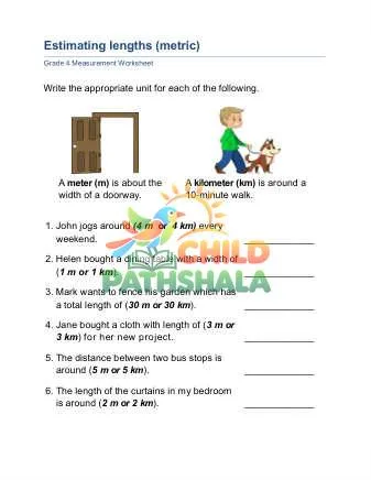 Preview of Estimating Measurements