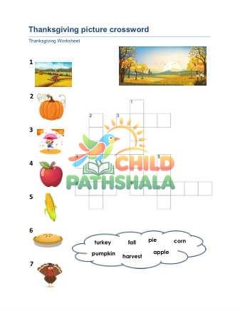 Preview of Thanksgiving Crosswords B