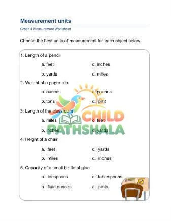 Preview of Measurement Units Mixed