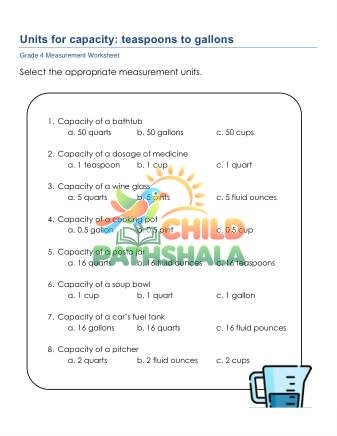 Preview of Measurement Units Of Capacity B