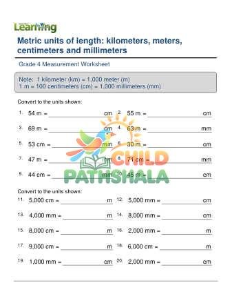 Preview of Metric Units Length Km M Cm Mm B
