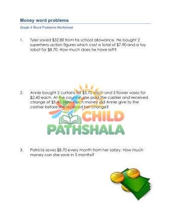 Money Word Problems D