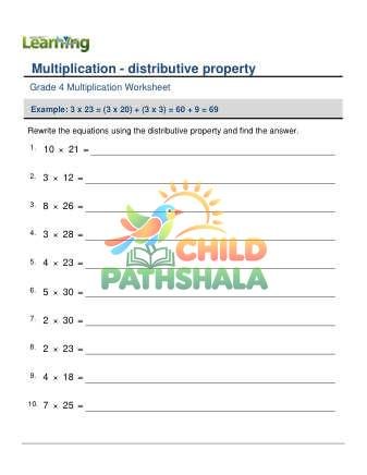 Multiplication Distributive Property A