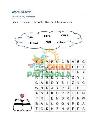 Preview of Valentine Word Search