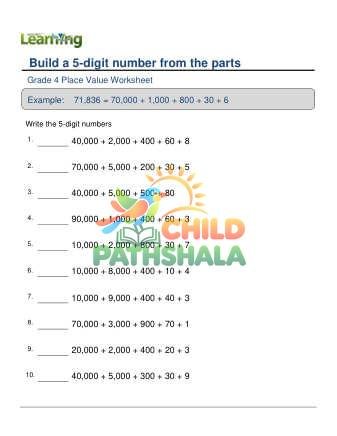 5 Digit Number From Parts A