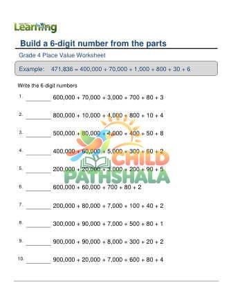 6 Digit Number From Parts E