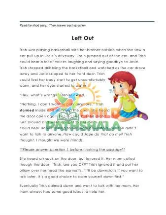 Preview of 4 Left Out