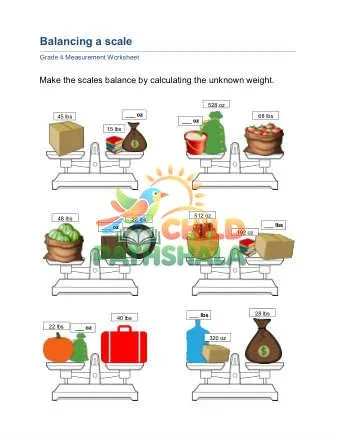 Preview of Balancing Scale
