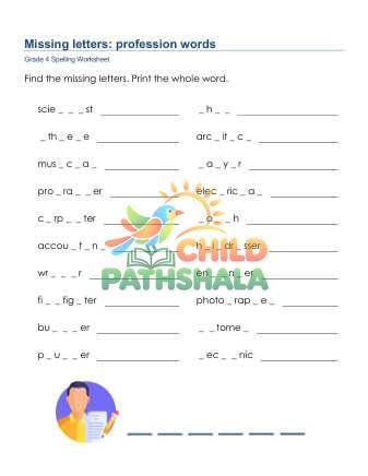 Missing Letters 5
