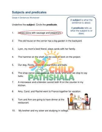 Preview of Subject Predicate
