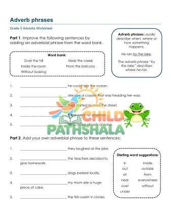Preview of Adverb Phrases