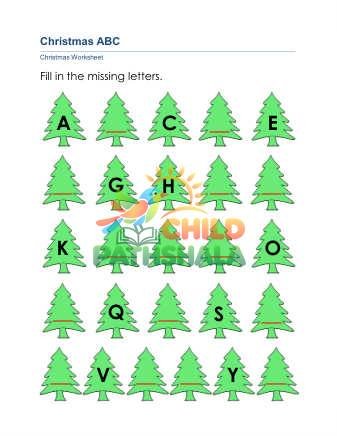 grade 1 christmas letters a