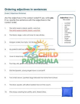 Order Of Adjectives B