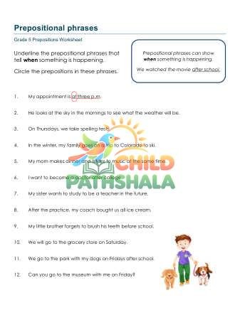 Prepositional Phrases B