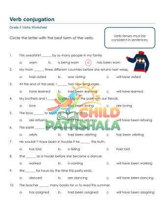 Verb Conjugation B