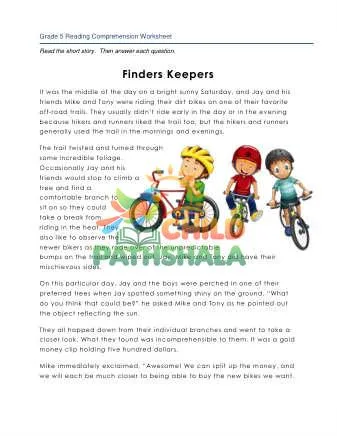 Preview of 5 Reading Finders