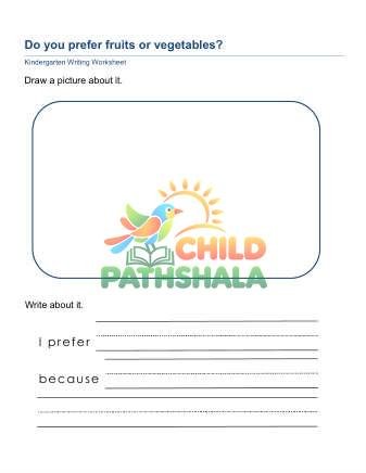 Opinion Writing Prompts C Worksheet for Grade 1