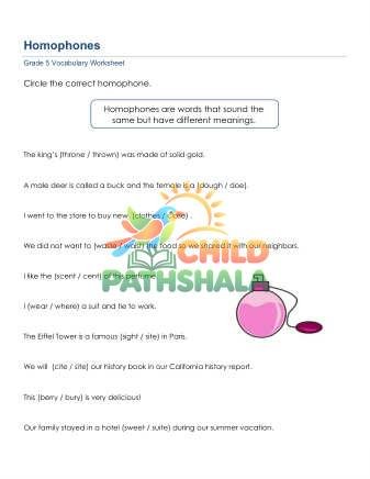 Preview of Homophones 1