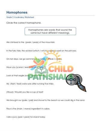 Preview of Homophones 2