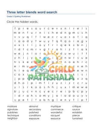Preview of Word Search 4